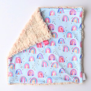 Rainbows and Pink Clouds, Minky Lovey