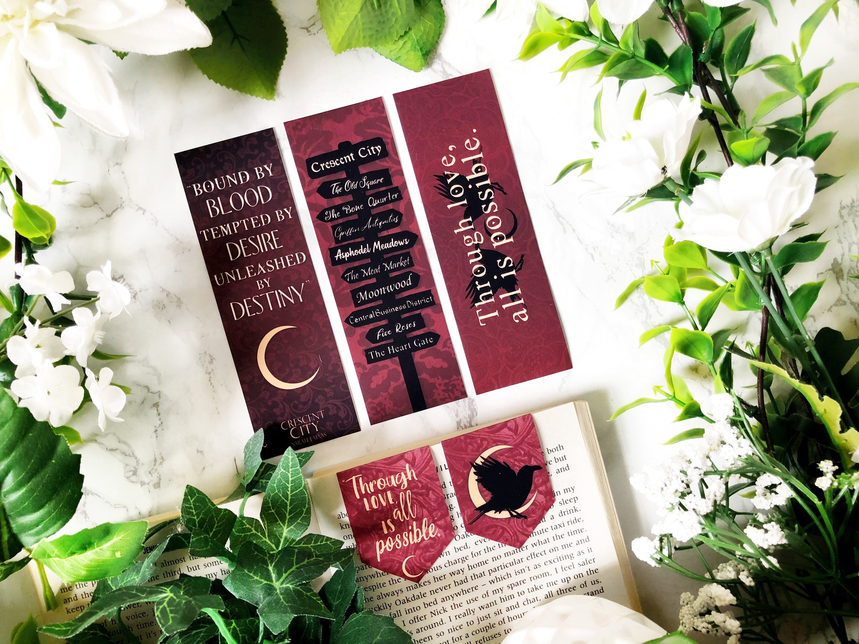 03. Crescent City Inspired Bookmarks - Options Available