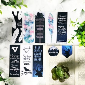 12. The Raven Cycle Bookmarks - beschikbare opties