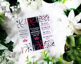 39. Heartless Inspired Bookmarks - options available