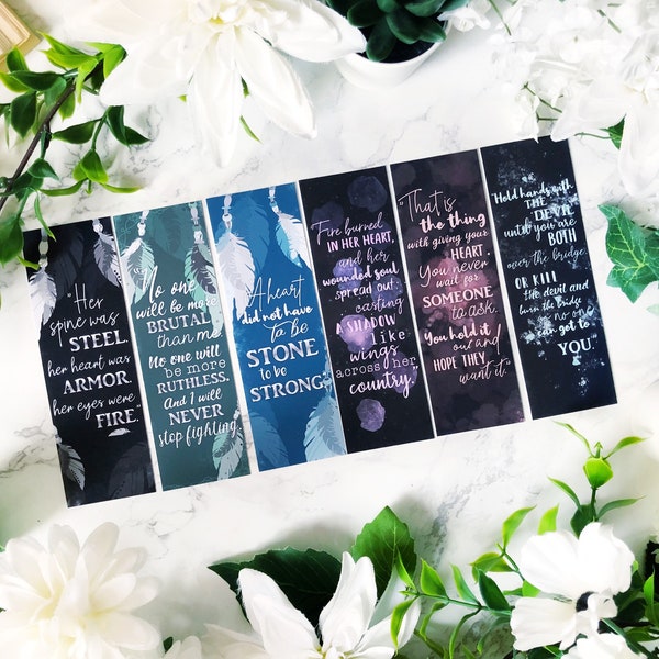 42. And I Darken Series Bookmarks - options available