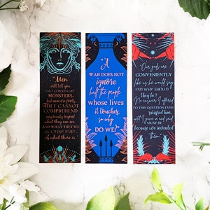 18. Marque-pages inspirés de Natalie Haynes - Stone Blind, A Thousand Ships et The Children of Jacosta - options disponibles