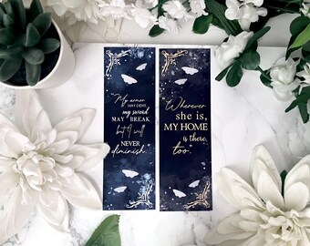 76. The Stonewater Kingdom Duology Bookmark Set  - The Knight and the Moth &  The Knave and the Moon Bookmark Set