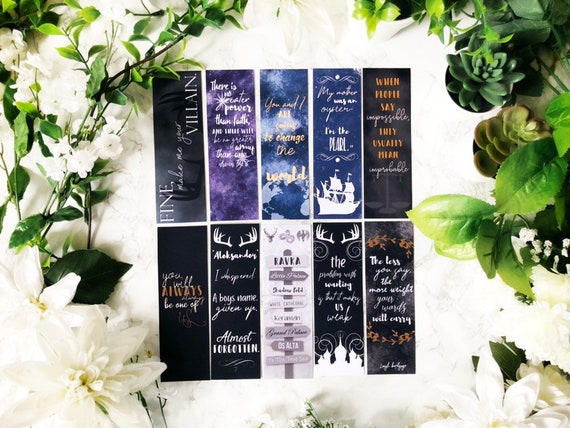 04. Grisha Verse Inspired Bookmarks Options Available 