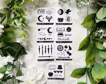 17. Mini Sticker Sheets | Sarah J Maas, Leigh Bardugo | Celestial | Schwab  Mix Of Bookish Fandoms | Bookish Stickers | Matte Sticker Sheet