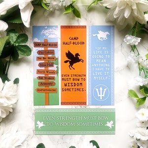 Map of Camp Half-Blood - Bookmark 2 W X 6 H inches BOOKMARK Percy Jackson  PJO and the Olympians