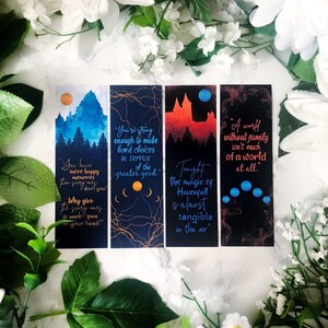 72. Marque-pages inspirés de Havenfall et Phoenix Flame - options disponibles