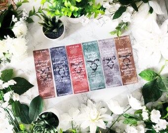 10. Shadowhunters Series Bookmarks - Options Available