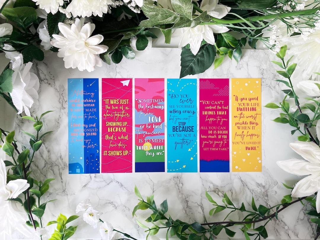 83. Abby Jimenez Inspired Bookmarks | Part of Your World & the Friend ...