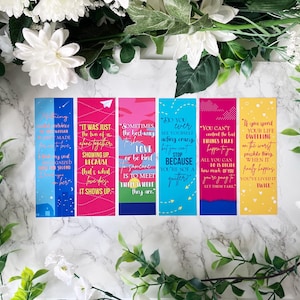 83. Abby Jimenez inspiriert Lesezeichen | Teil Ihres World & The Friend Zone Lesezeichen Sets - Optionen verfügbar