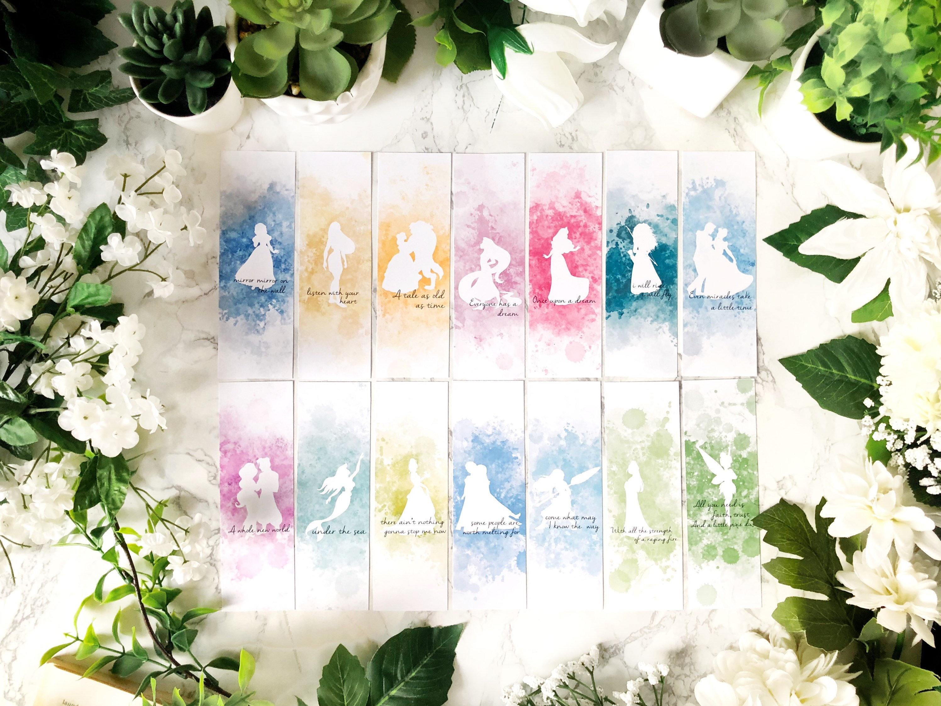 88. Princess Bookmarks - Options Available