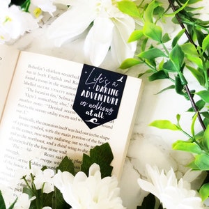 91. Adventure Inspired Magnetic Quote Bookmark