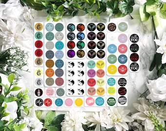 17. Book Cover Stickers | Permanent / Bookclub Cover Up Stickers. Mix of Sets Available. Mix and Match | Fandoms | Bookish Stickers. 3.5cm