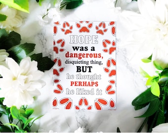 25. All For The Game / Foxhole Court Quote Print | Postcard Size (A6)
