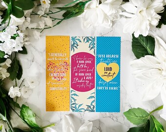 83. Christina Lauren inspired Bookmarks | The Soulmate Equation, The Unhoney Mooners & Something Wilder - Options Available