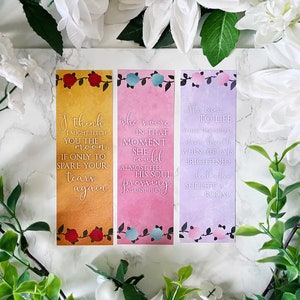 24. This Woven Kingdom, These Infinite Threads & All This Twisted Glory Inspired Bookmarks  - options available