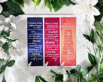 20. His Dark Materials Inspired Bookmark Set - Nothern Lights, The Subtle Knife & The Amber Spyglass bookmarks