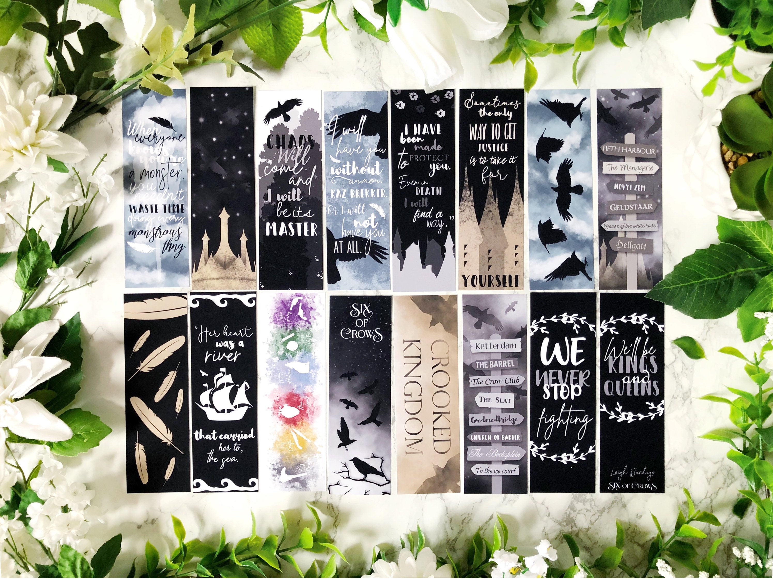05. Six Of Crows Inspired Bookmarks - options available