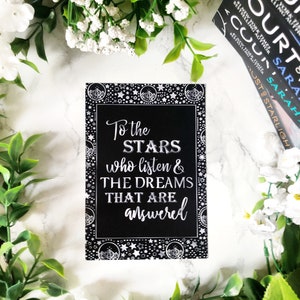 01. Acotar Quote Print / Postcard Size (A6) - ACOTAR, ACOMAF, ACOWAR.