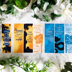37. The Priory Of The Orange Tree & A Day of Fallen Night Inspired  Bookmarks (Roots of Chaos series)