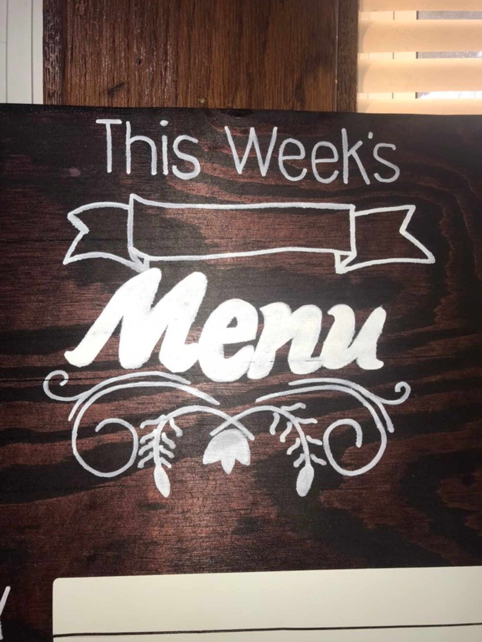 Menu Board Rustic Menu Board Kitchen Decor Family Time Etsy