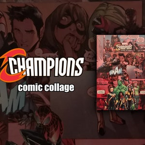 Marvel Comic Collage Champions