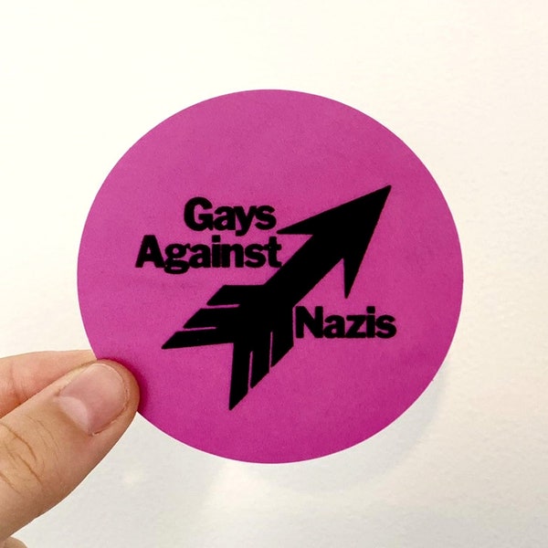 Gays Against Nazis Sticker Anti-Fascist LGBTQ Protest Vinyl Decal