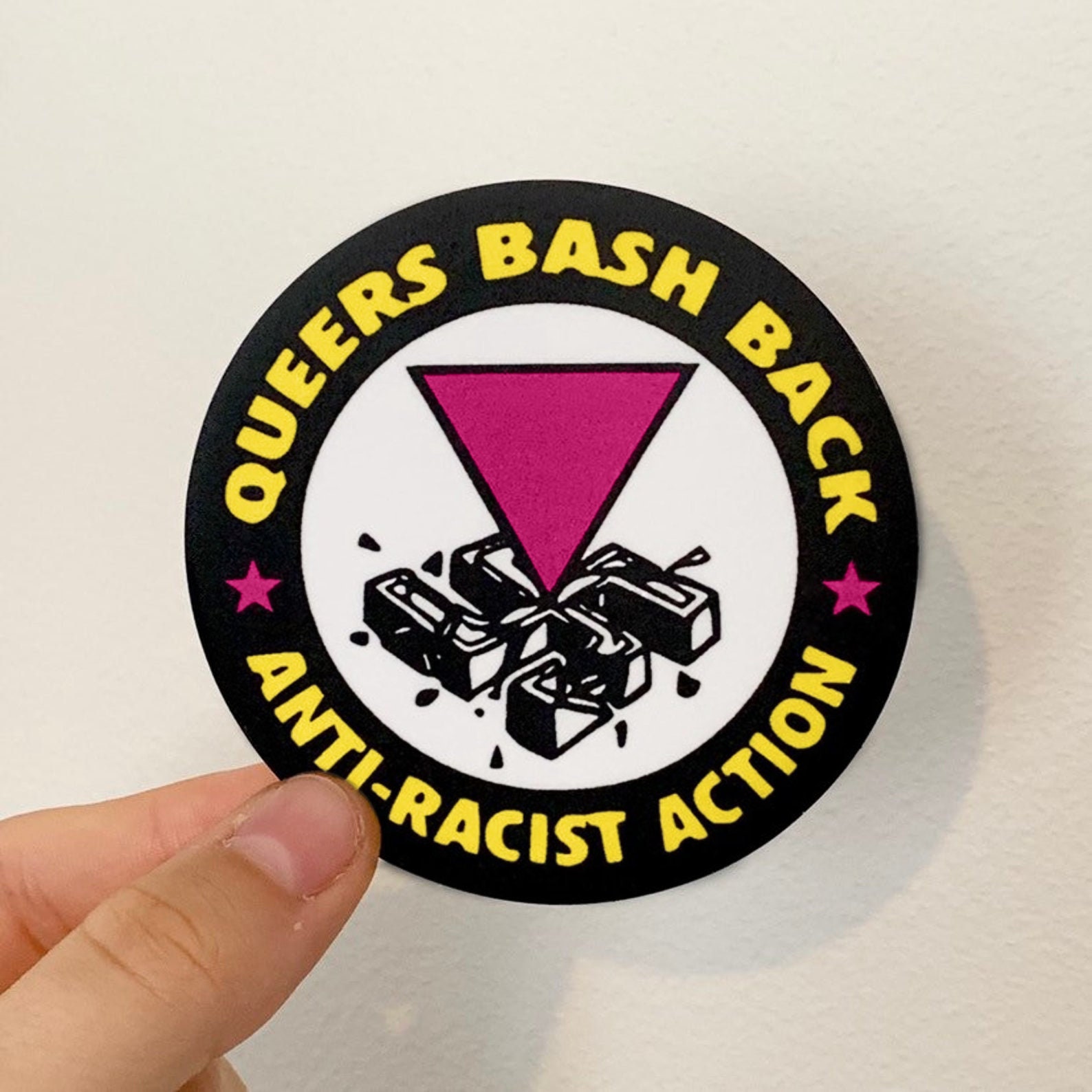 Queers Bash Back - Anti-Racist Action Sticker Anti-Fascist LGBT Vinyl…