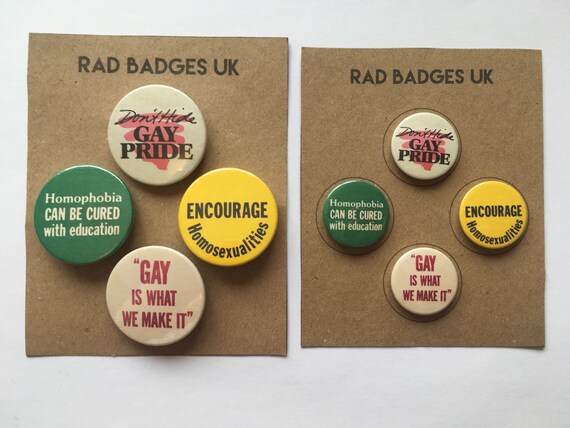 Gay and lesbian buttons