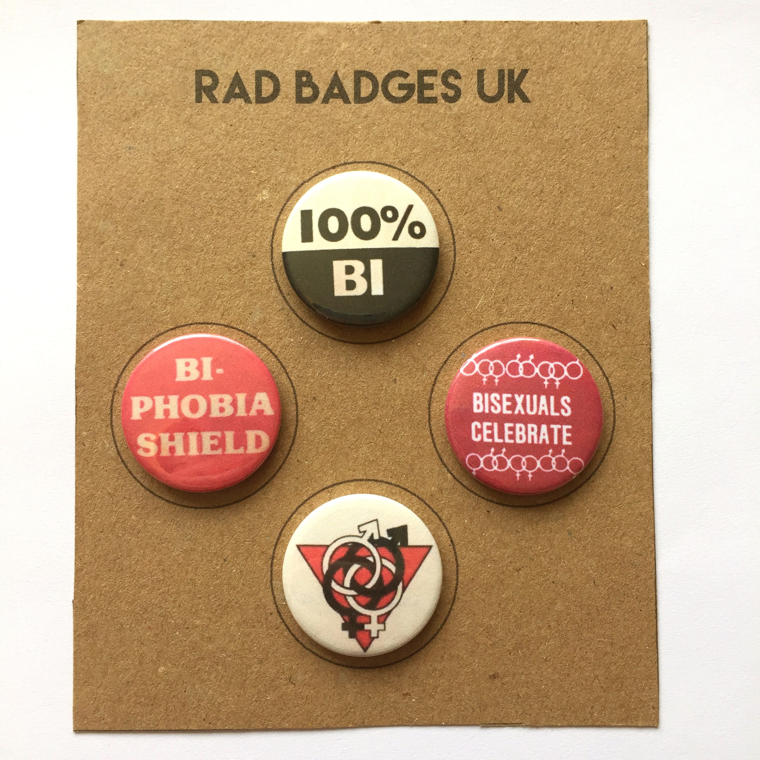 4 Bisexual Pride Buttons Bi Badge Vintage Remake Pins Retro | Etsy
