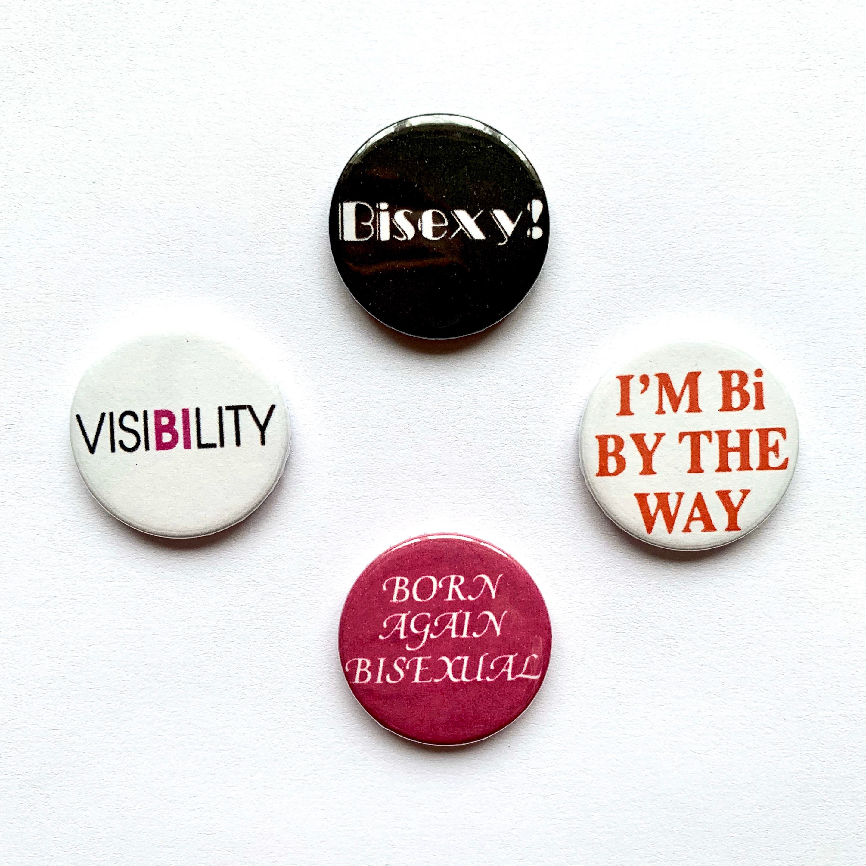 4 Bisexual Vintage Remake Button Badges Bi Pride Pins - Etsy 4 Bisexual Vintage Remake Button Badges Bi Pride Pins - Etsy
