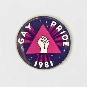 Gay Pride 1981 Vintage Remake Kylskåpsmagneter Kylskåp HBTQ Lesbisk Pride Retro