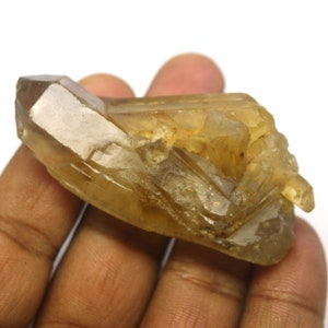 Genuine Nice Quality Citrine Point Crystal, Attractive Citrine Point Gemstone, Handmade Citrine Point Crystal, Size 65X32X21 MM