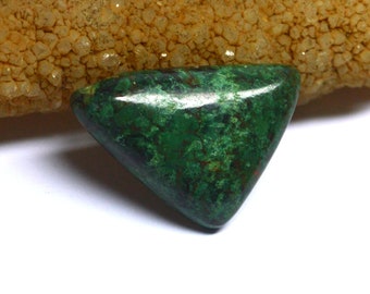 Natural Chrysocolla Cabochon..36x24x6MM Smooth Plain Fancy Shape Cabochon Loose Gemstone