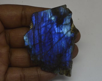 Unique Amazing Quality Labradorite Slice Gemstone, Healing Crystal, Nice Large Labradorite Slice Gemstone, Semi Precious, Size 67X50X9 MM