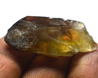 Tempting Awesome Quality Citrine Point Gemstone, Beautiful Citrine Point Raw Gemstone, Semi Precious, Pendent Making, Size 40X16X11 MM