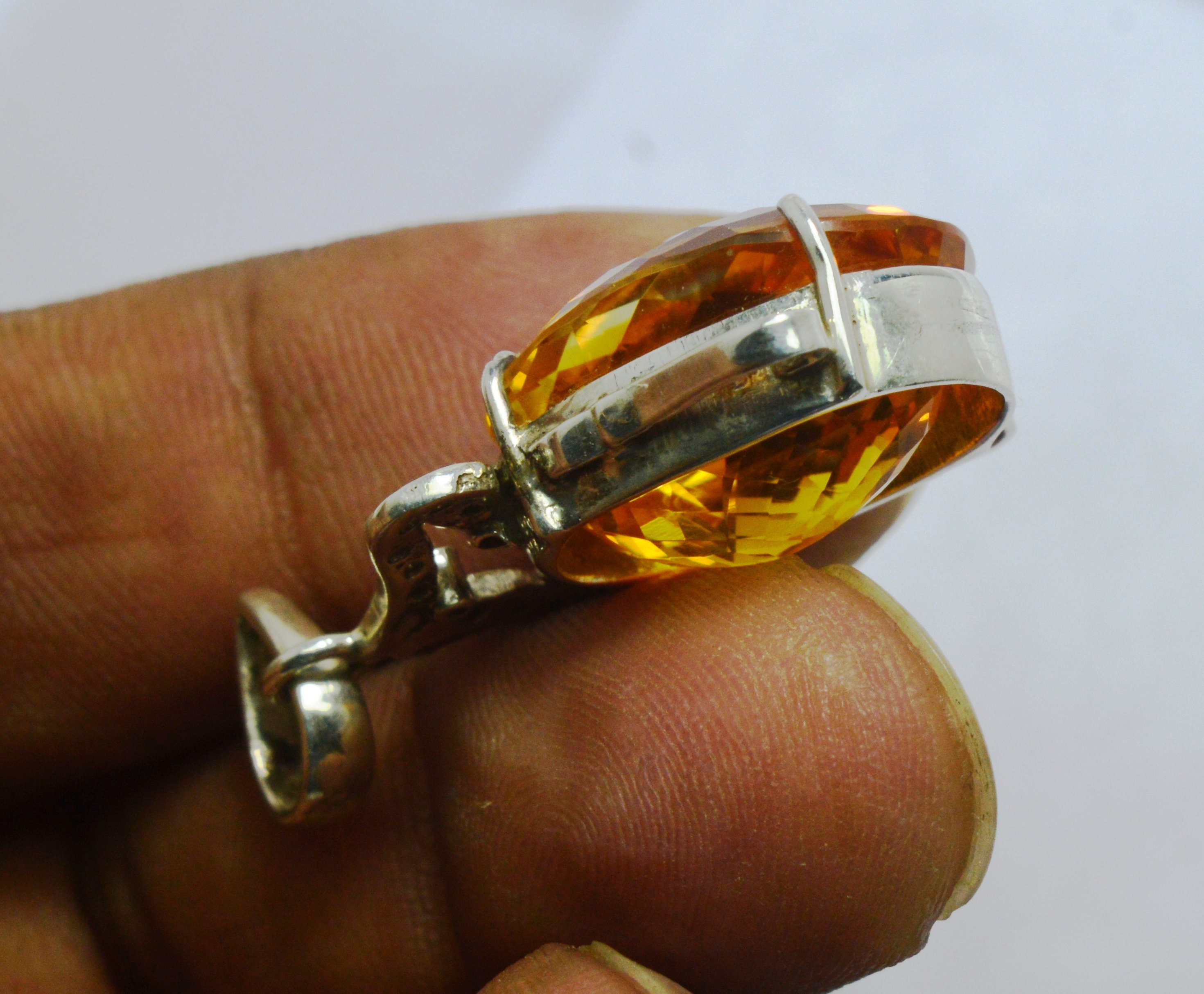 Colgante Ovalado De Citrino - España