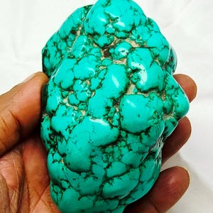 Natural Raw Turquoise Crystal Specimen mineral turquoise stone Blue Turquoise Certified Gemstone Loose Rough Healing turquoise Weight 460.gm
