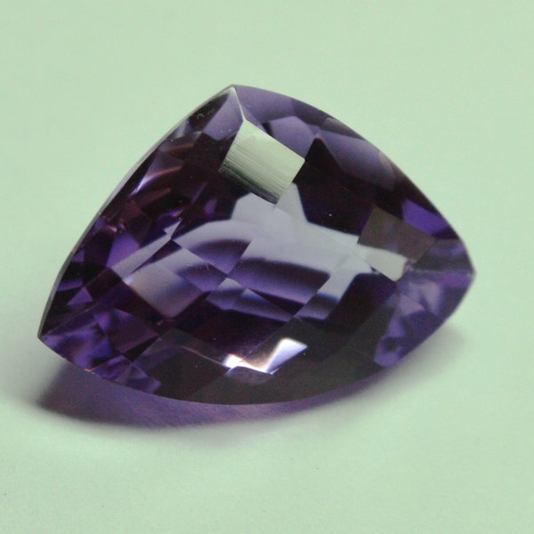 Amethyst 18x13x9 MM Faceted Fancy Shape Checker Cut Stone