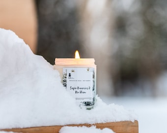 Balsam fir + White pine, soy candle