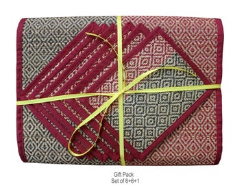 Dining Table Mat Set - Gift Pack - Handcrafted by Women Artisans