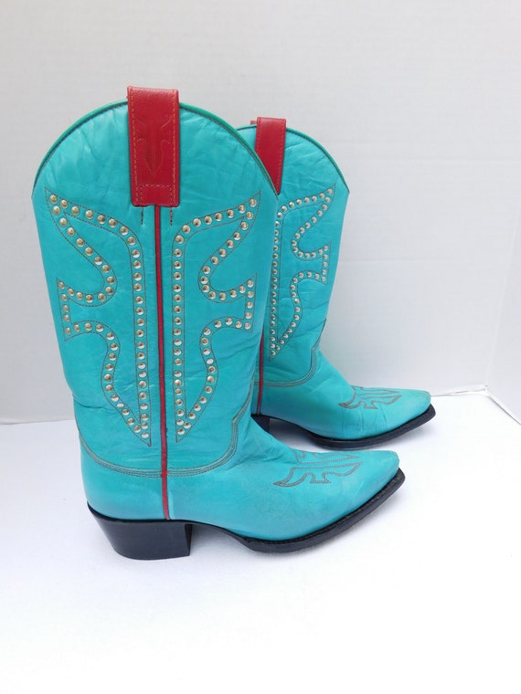 frye studded cowboy boots