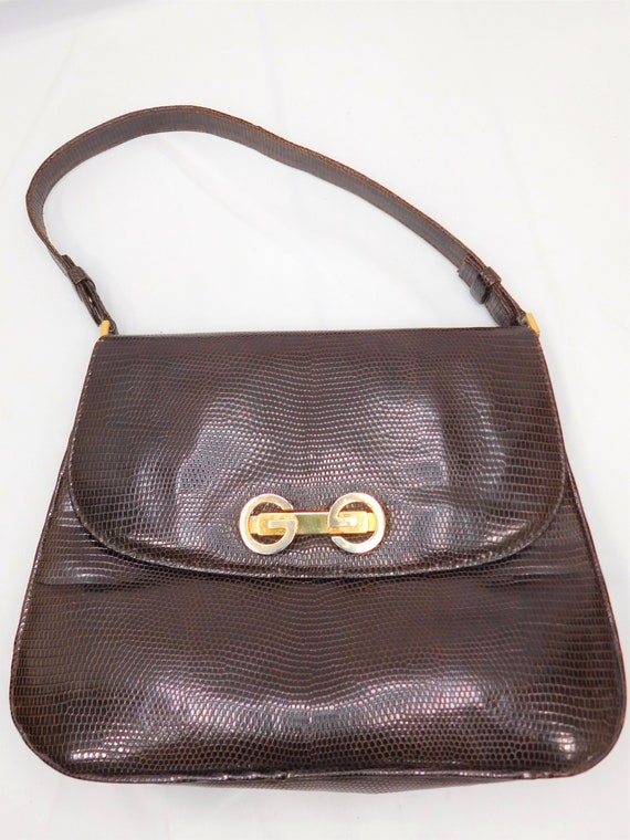 Vintage GUCCI Monogram bag, 1970 Brown Cloth ref.153140 - Joli Closet