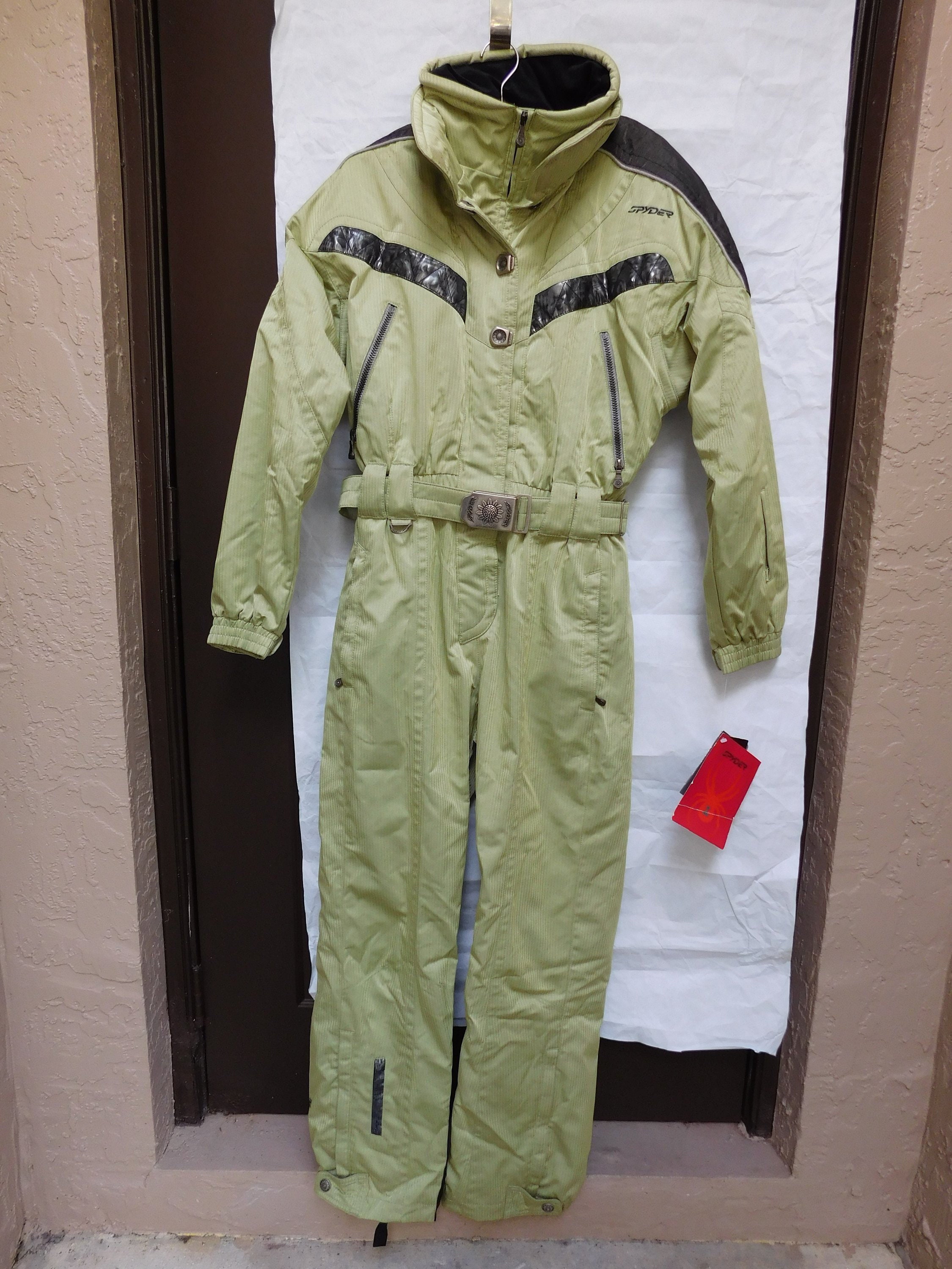SPYDER Women's Green ONE PIECE Snow Ski 