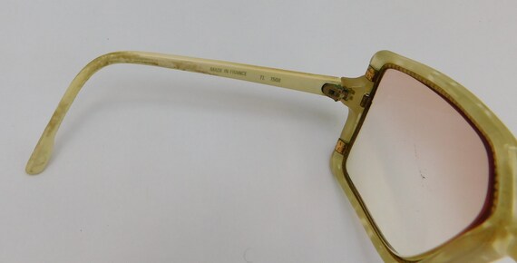 Vintage Retro Ted Lapidus Large Frame Glasses Mad… - image 10
