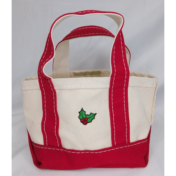 L.L. Bean USA Made Snowflake Mini Small Boat And Tote Bag