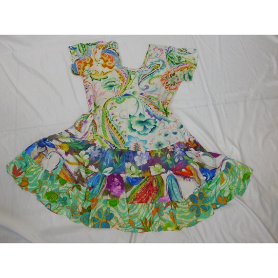 Vintage Jams World Island Hop Floral HAWAII DRESS… - image 6