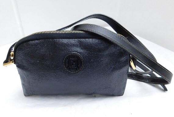 Authentic Vintage Fendi Black Small Crossbody Bag