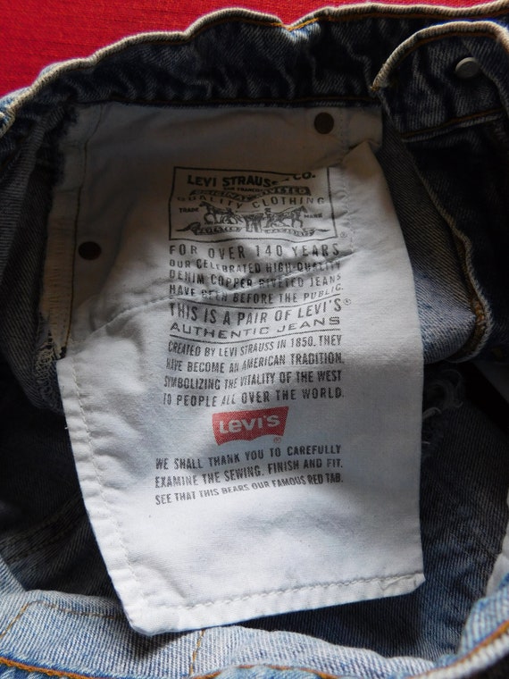 Vintage High Waist Levi's 505 Distressed Denim Mo… - image 10