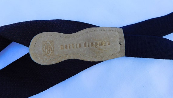 Vintage MARTIN DINGMAN Embossed Leather Y Suspend… - image 8